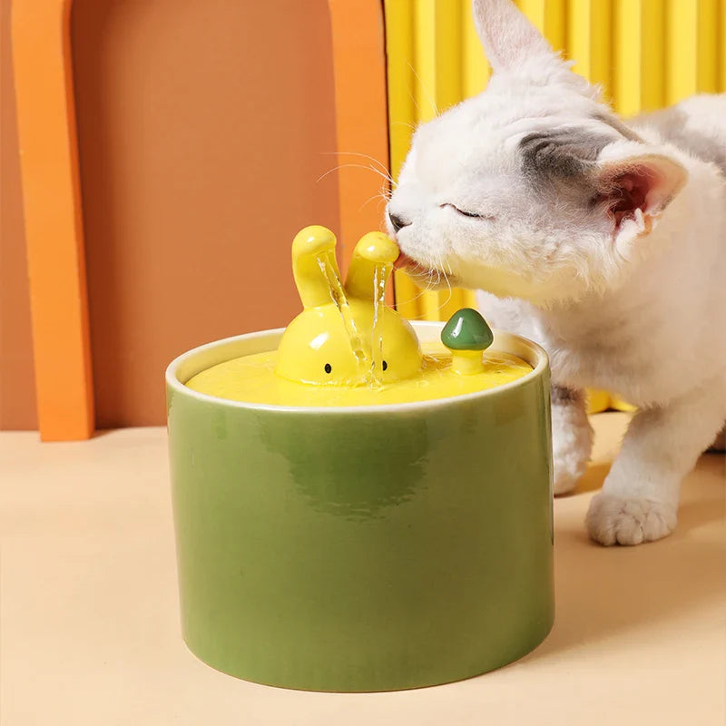 Cute Ceramic Cat Hydration Fountain